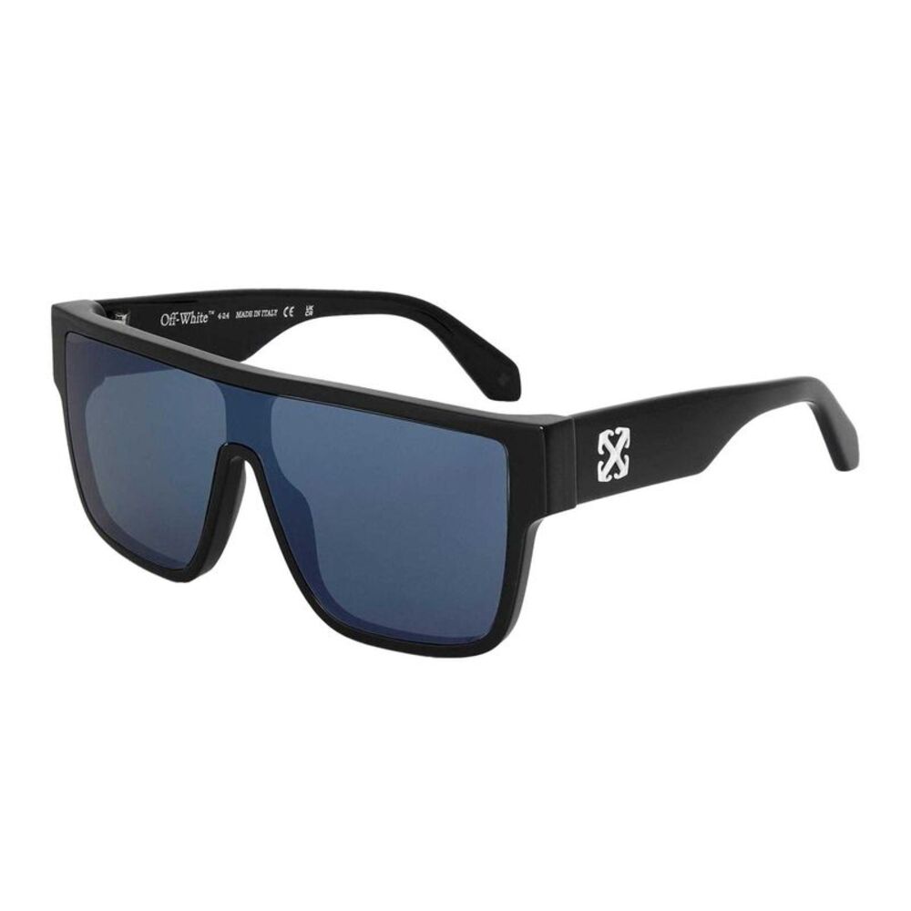 Off-White Womens/Ladies Square Tortoise Shell Sunglasses / Black/Blue